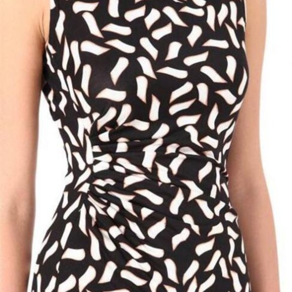 DVF Diane Von Furstenberg GLASMARY Silk Jersey Draped Dress Snake Flutter - Picture 10 of 14